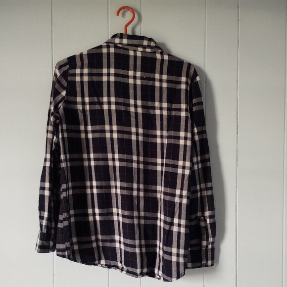 Zara Premium Denim Plaid Flannel Button Down Shirt - Picture 2 of 12